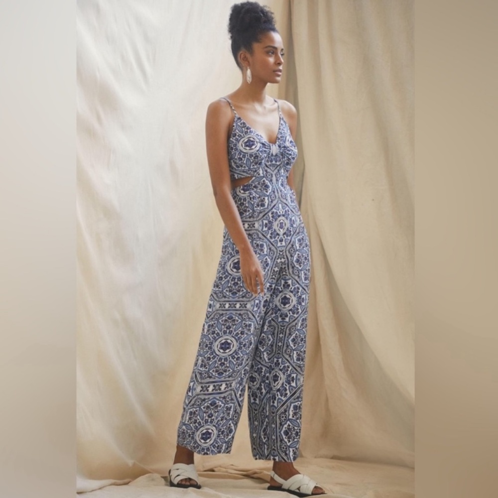 Anthropologie Ranna Gill Cut-Out Indie Jumpsuit